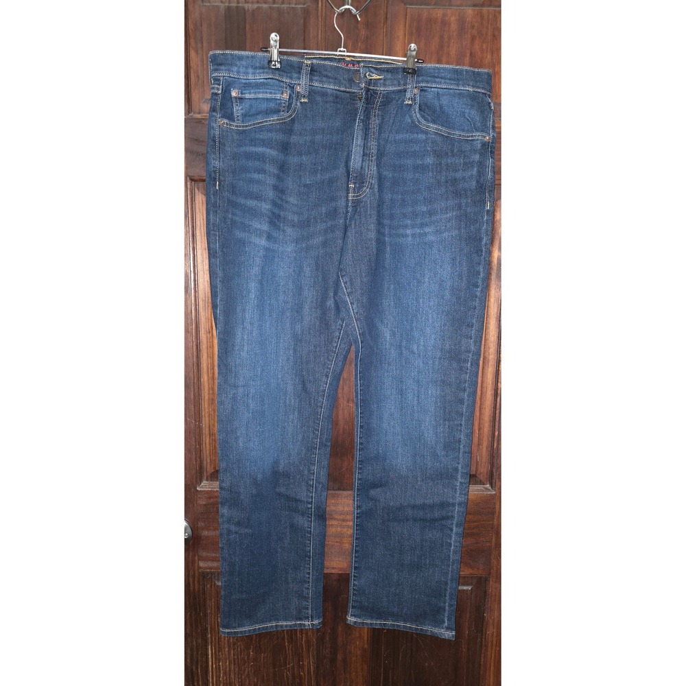 Lucky Brand 410 Athletic Straight Jeans Mens 36x32 Dark Wash Stretch Denim NWT
